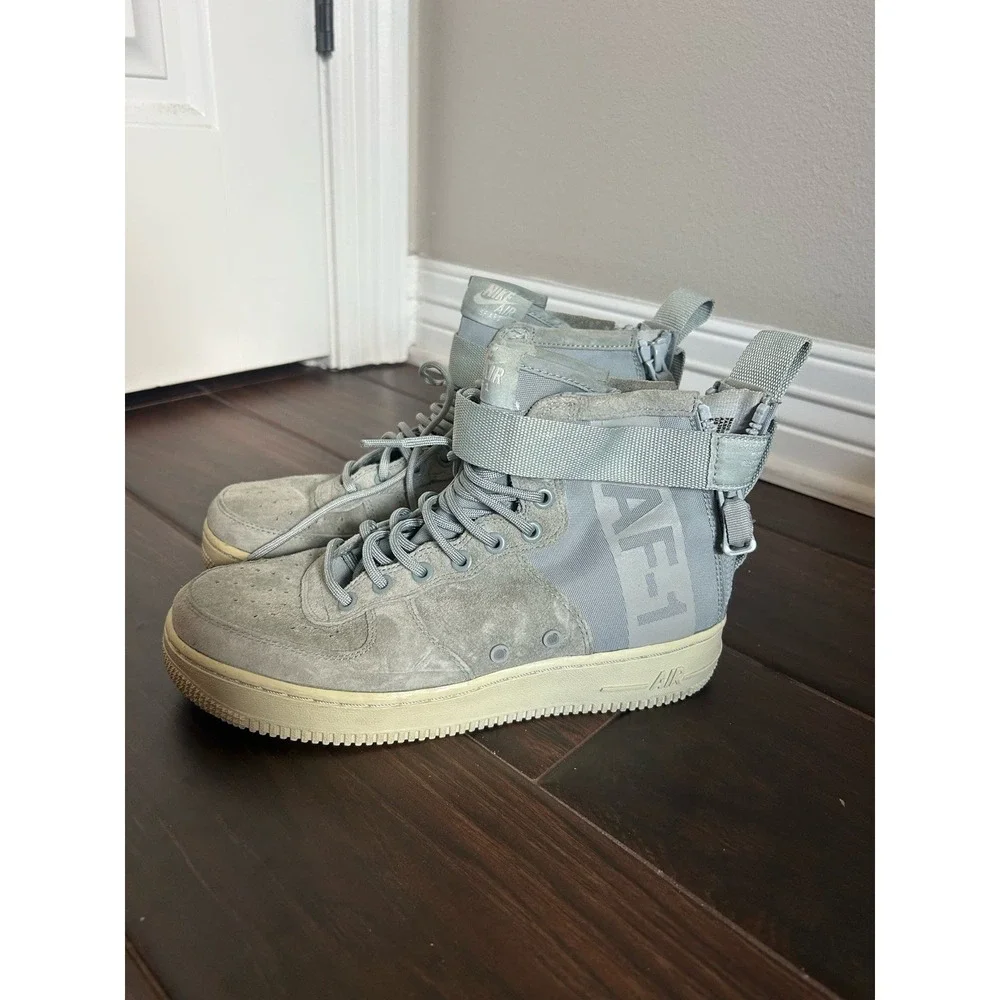 Women Nike SF Air Force 1 Mid Light Pumice Shoes  9